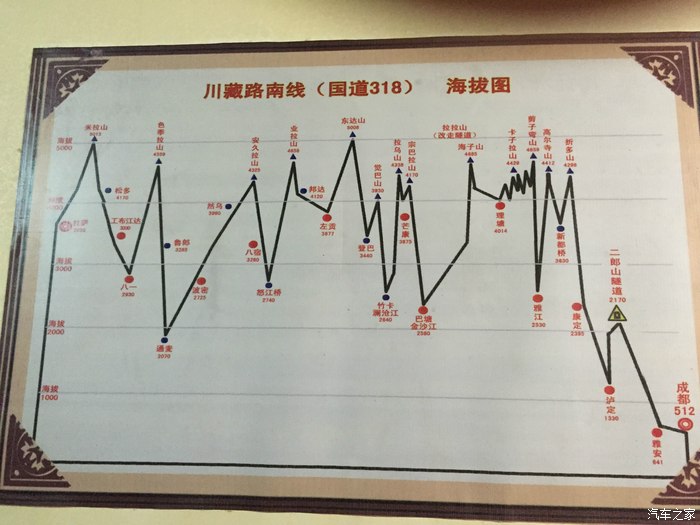 在左贡宾馆拍的海拔图