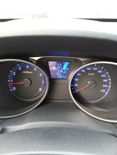 【图】新车油耗太给力了!_北京现代ix35论坛_汽车之家论坛